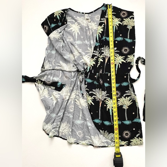 MALAI JEZEBEL DRESS SUNBEAM PALM WRAP DRESS ANTHROPOLOGIE M - Picture 7 of 8